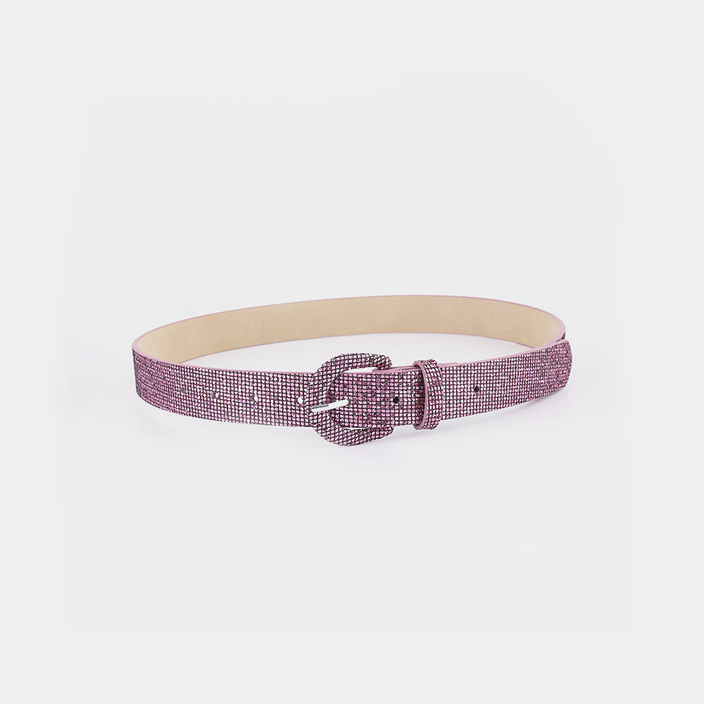 Sequin PU Leather Belt Fashionable Stylish