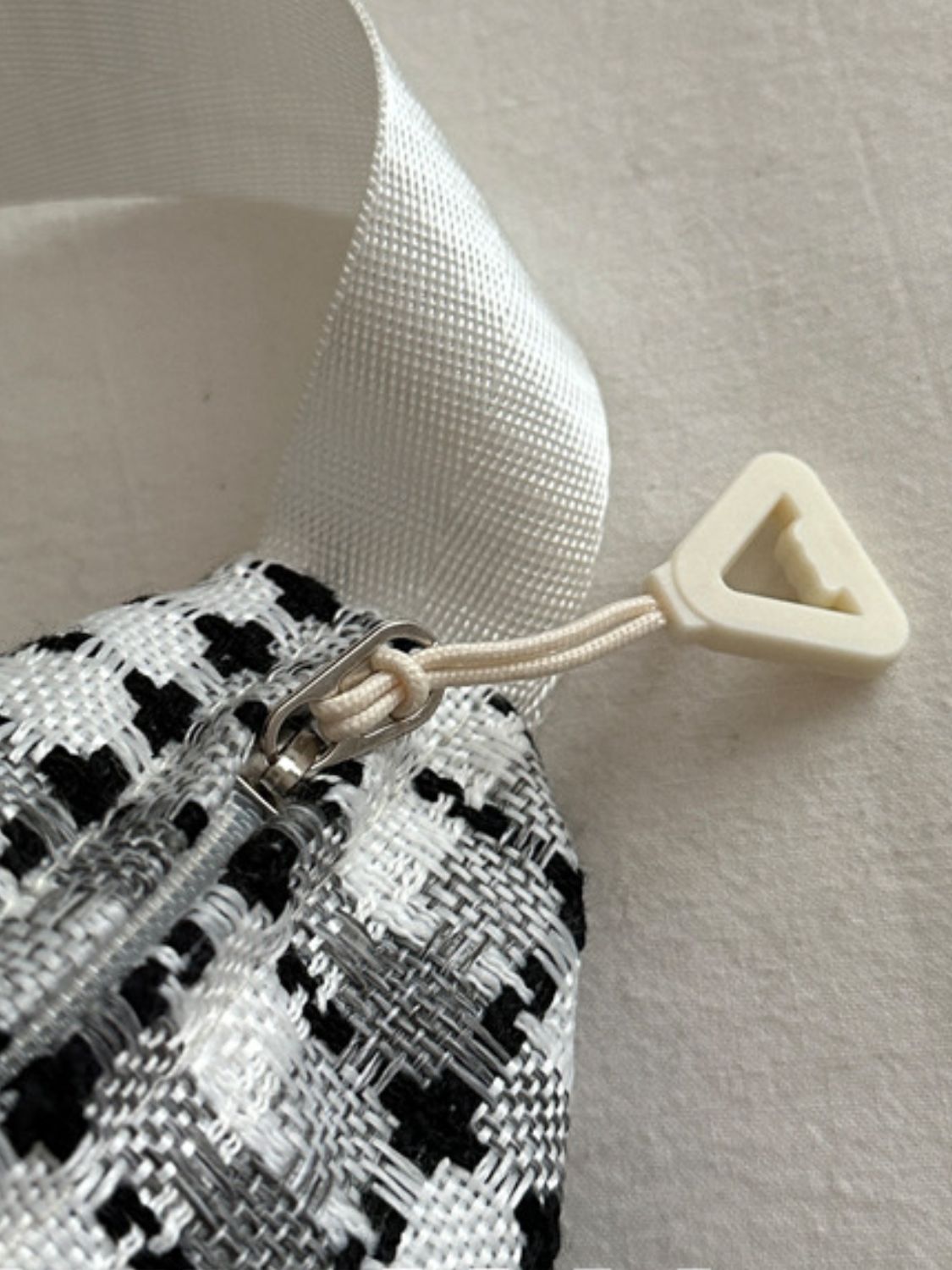 Plaid Wide Strap Crossbody Bag-Statement piece