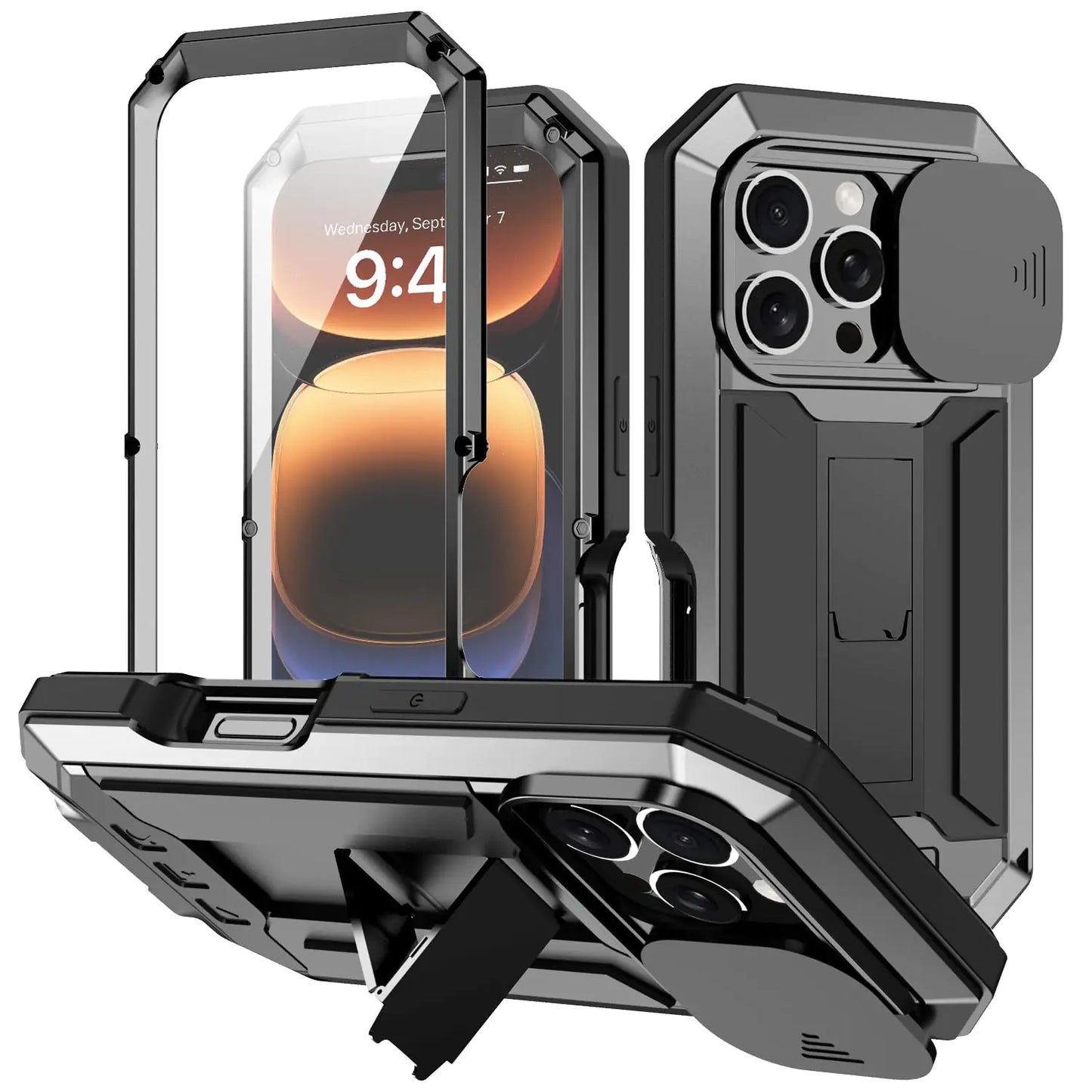 iPhone 16 Rugged Outdoor Case with Screen & Camera Protection