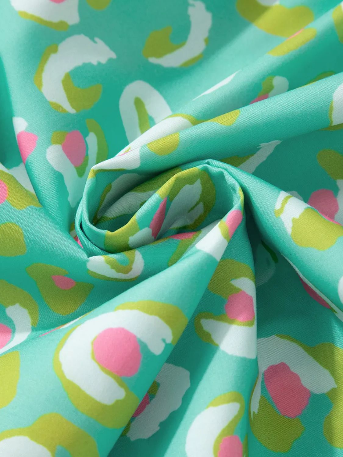 Tied Printed Long Sleeve Blouse-Casual-Style