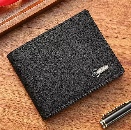 Men’s Black Leather Wallet Stylish Sophisticated Accessory
