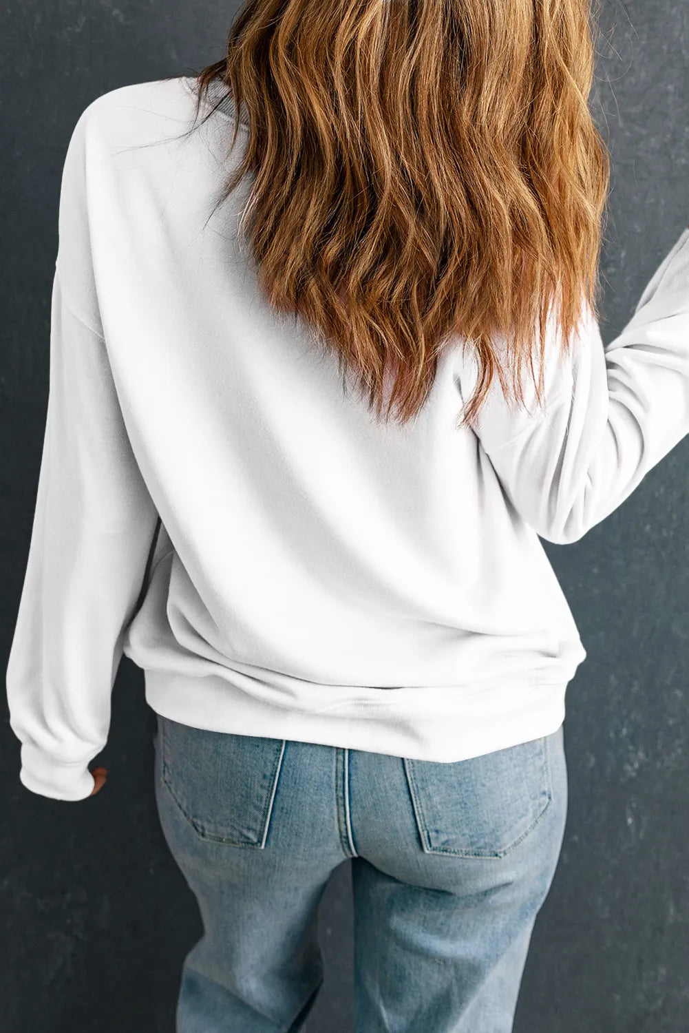 Pumpkin Graphic Long Sleeve Sweatshirt-Halloween
