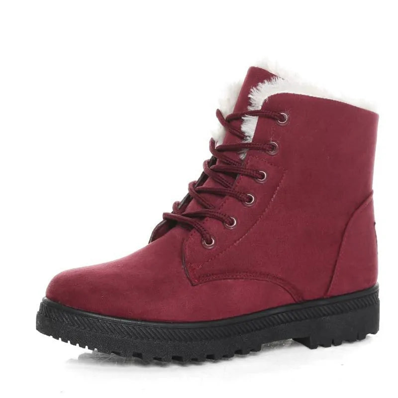 Women Winter Ankle Boots Winter Warm Shoes