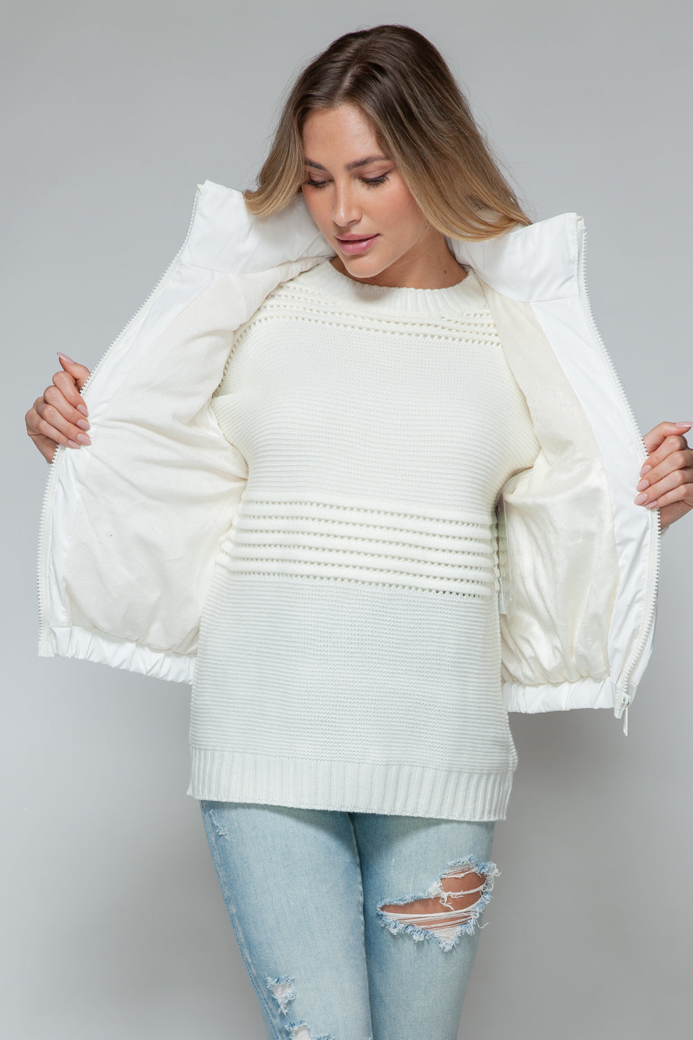 Snobbish Fine Fur Lining Quilted Vest-Luxurious