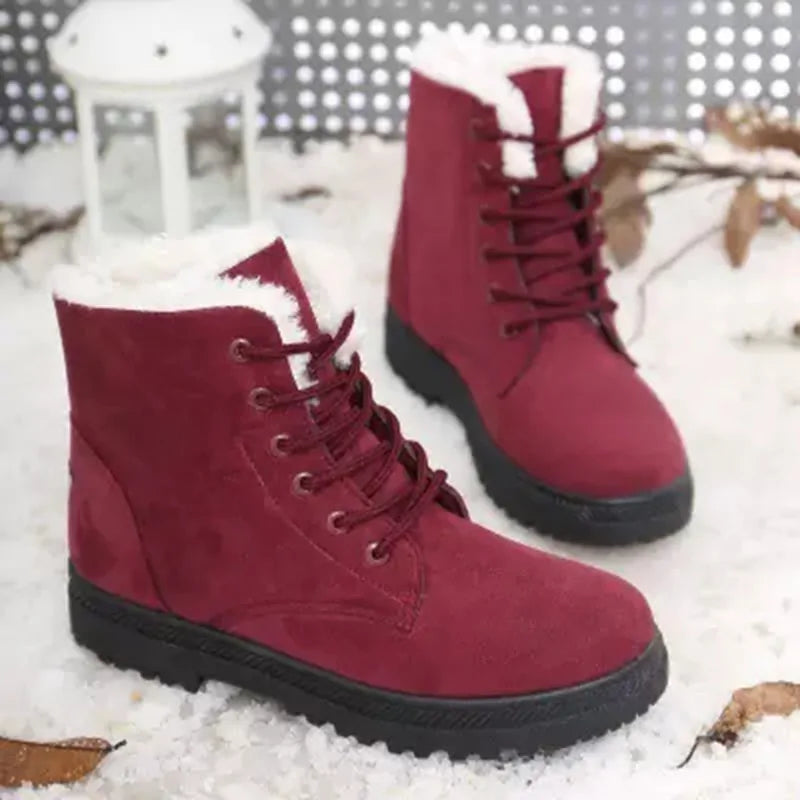 Women Winter Ankle Boots Winter Warm Shoes
