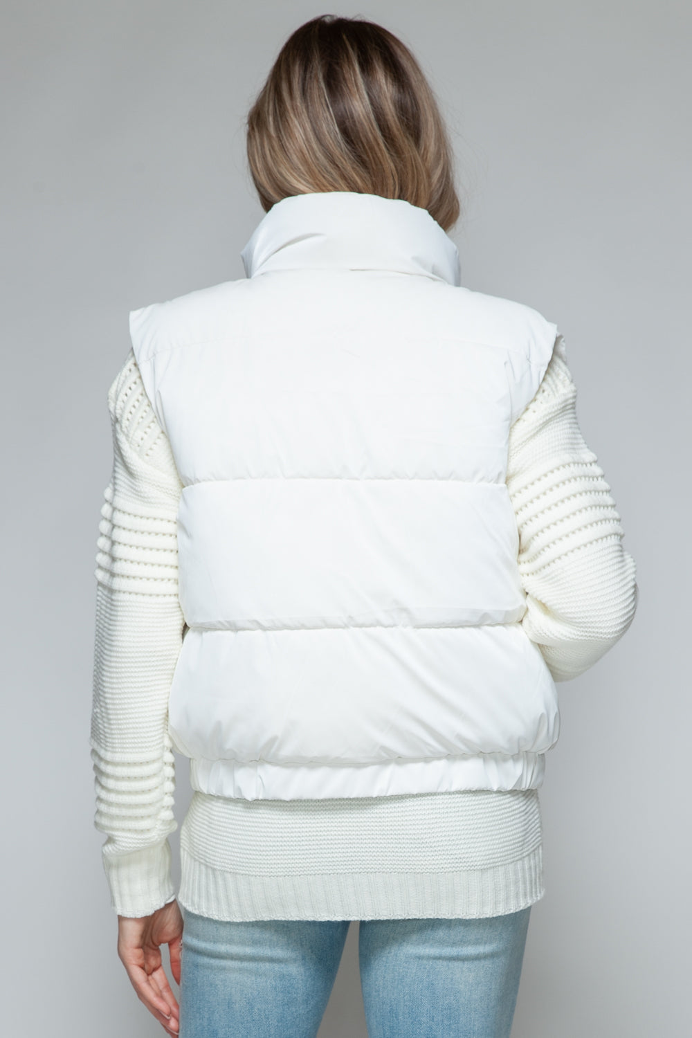 Snobbish Fine Fur Lining Quilted Vest-Luxurious