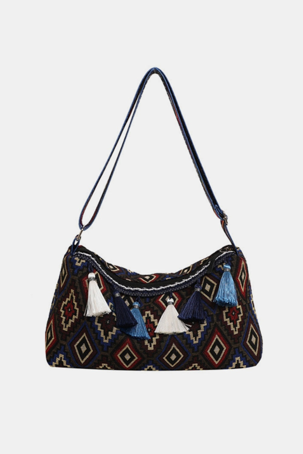 Tassel Adjustable Strap Shoulder Bag Crossbody