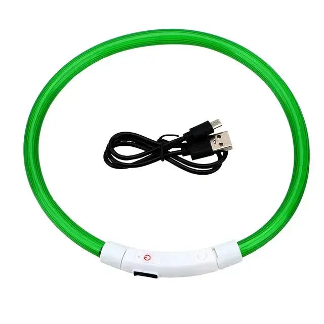 Safety Flashing Glow Dog Collar-Reflextive