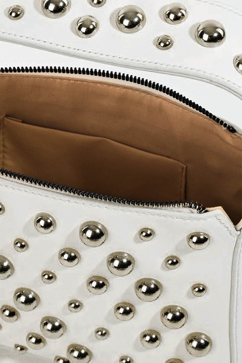 Fame Ball Studded Square Handbag-Luxurious