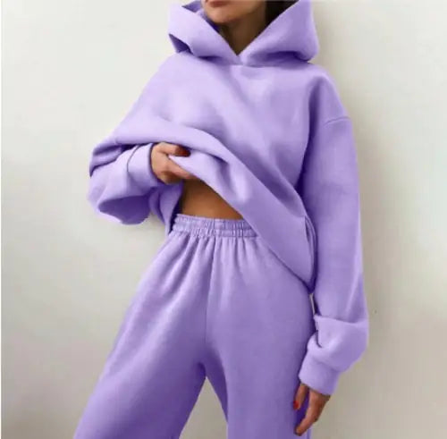 Essential Winter Hoodie Sweat Set Cozy Warm