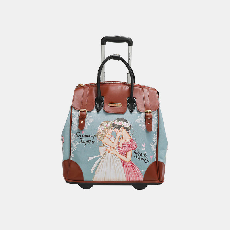 Nicole Lee - USA -  Printed Rolling Tote Bag