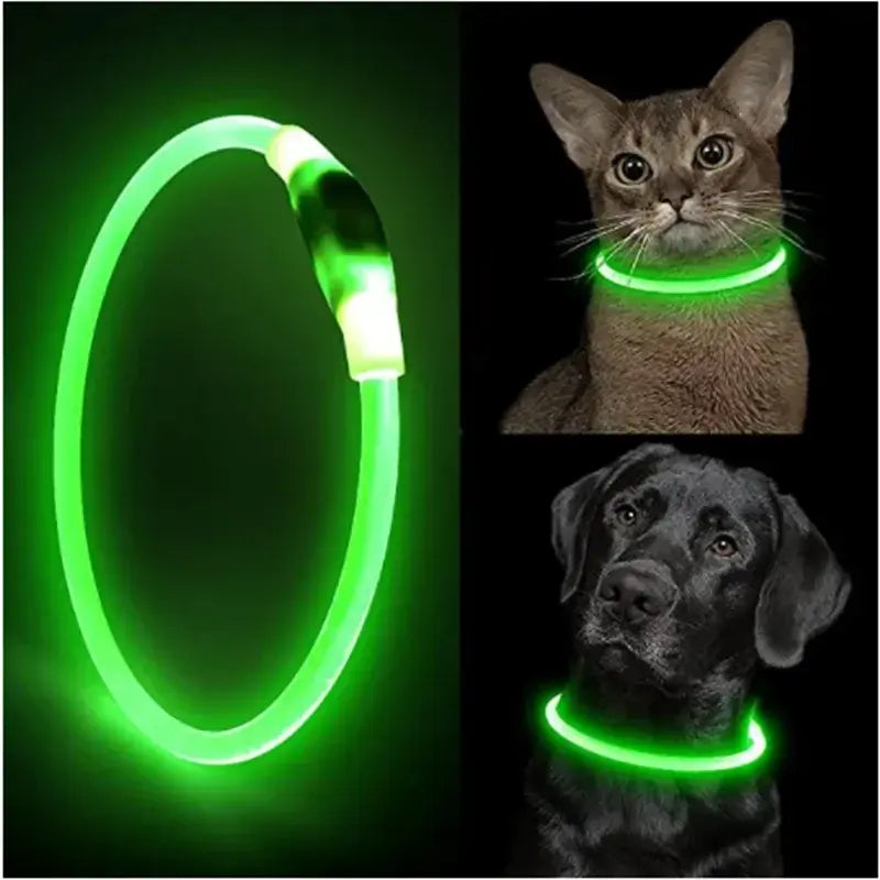 Safety Flashing Glow Dog Collar-Reflextive