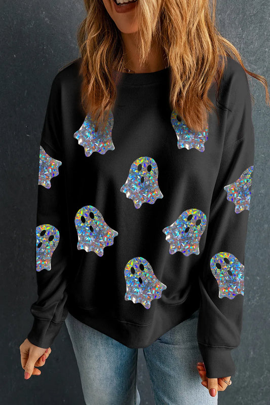 Ghost Round Neck - Long Sleeve Sweatshirt