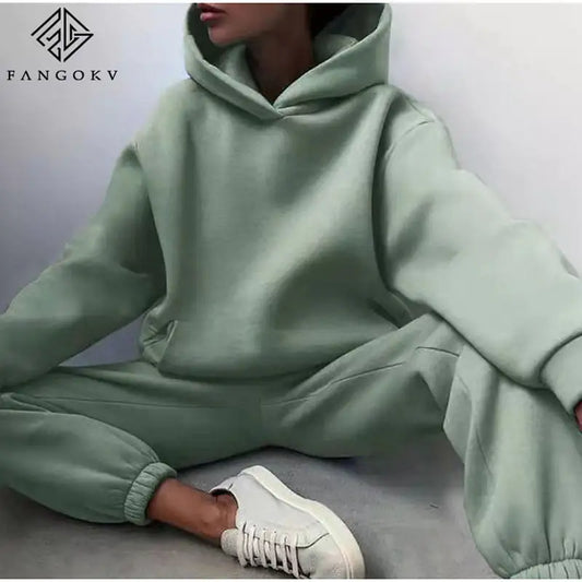 Essential Winter Hoodie Sweat Set Cozy Warm