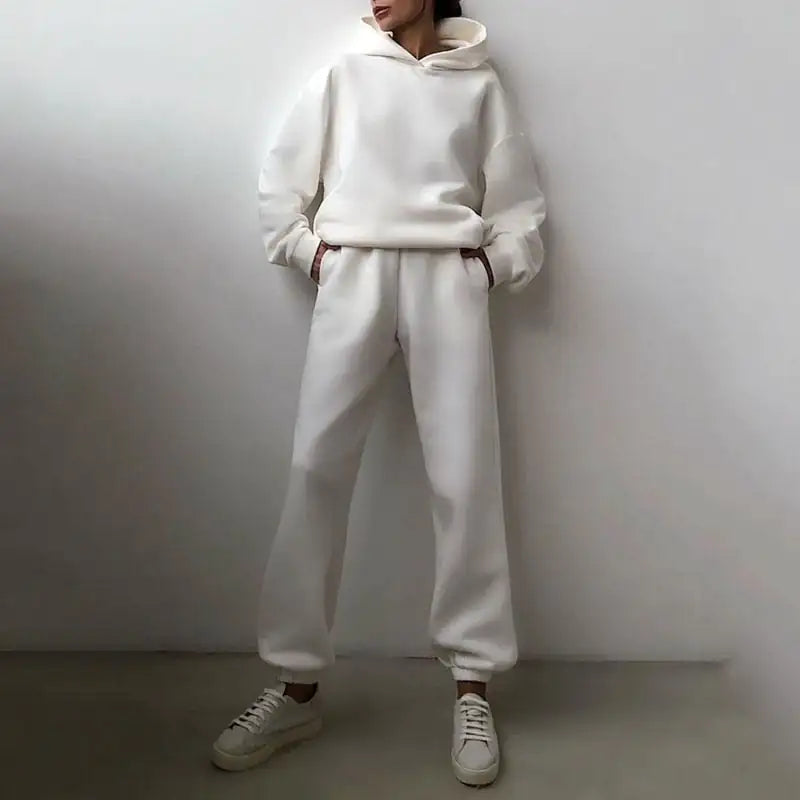 Essential Winter Hoodie Sweat Set Cozy Warm