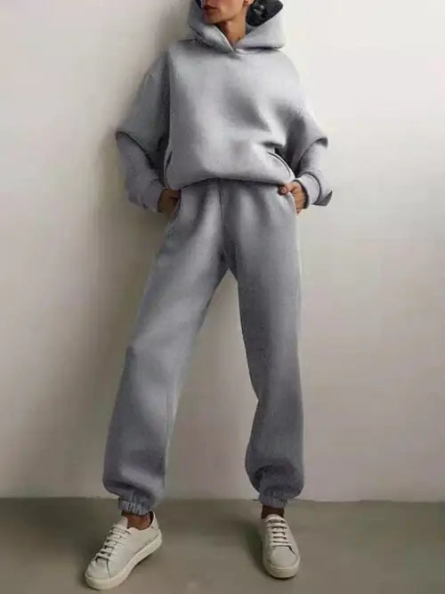 Essential Winter Hoodie Sweat Set Cozy Warm