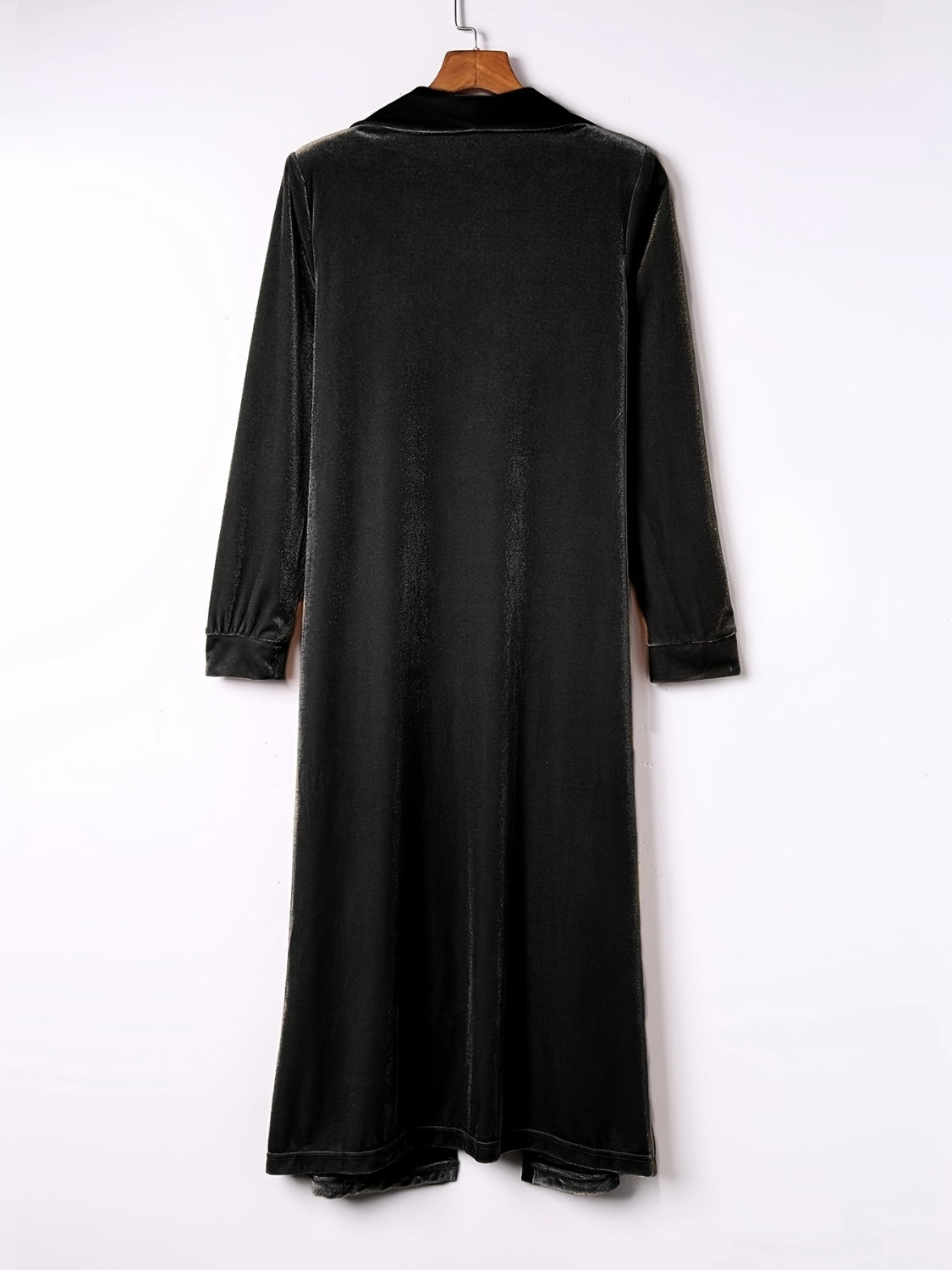 Open Front Long Sleeve Coat Lightweight Stylish
