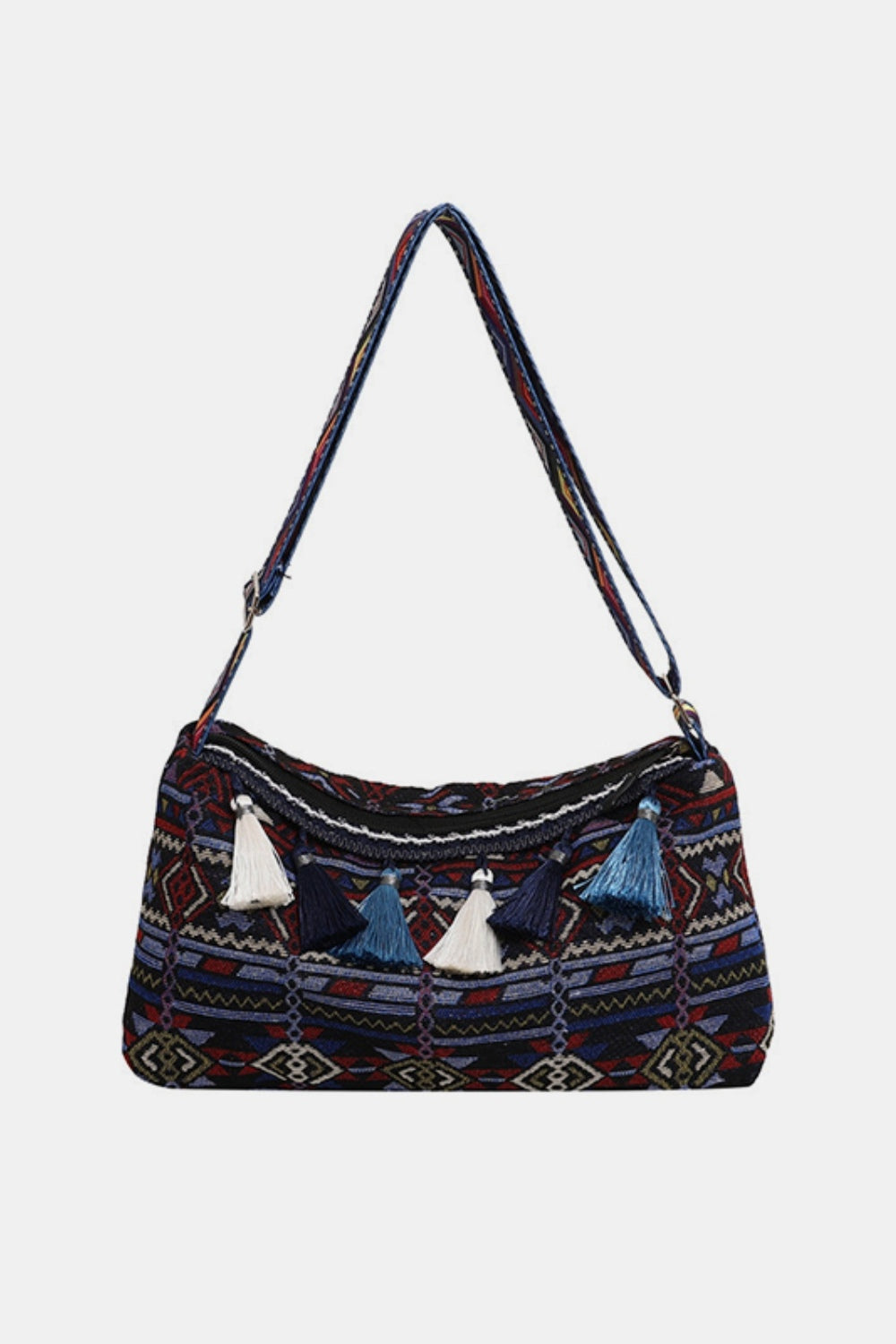 Tassel Adjustable Strap Shoulder Bag Crossbody