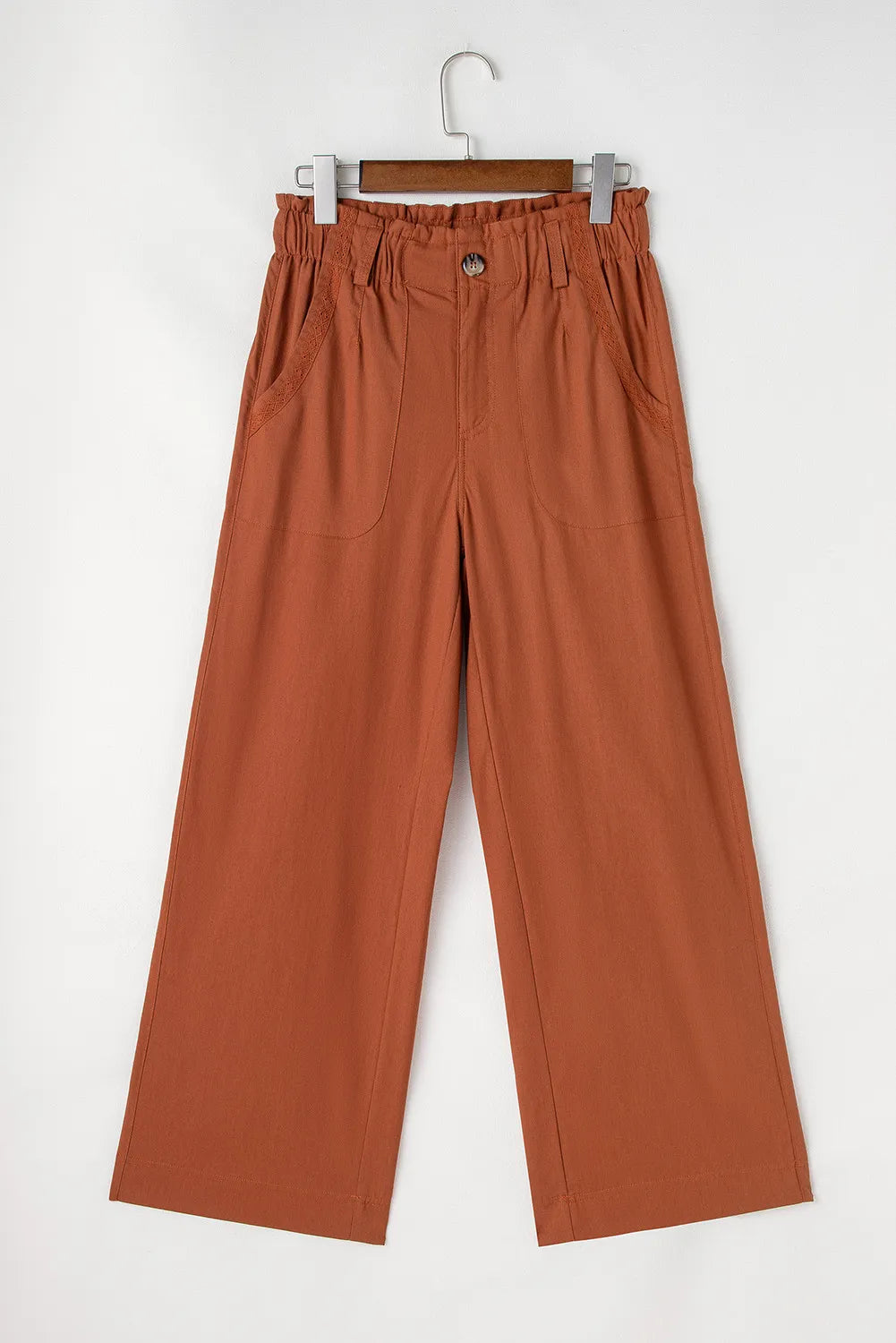 Wide Leg Pants with Pockets-Stylish-Fashion