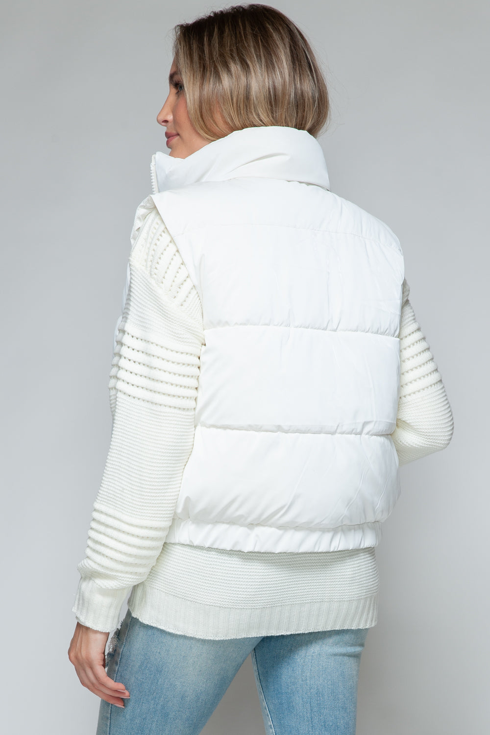Snobbish Fine Fur Lining Quilted Vest-Luxurious