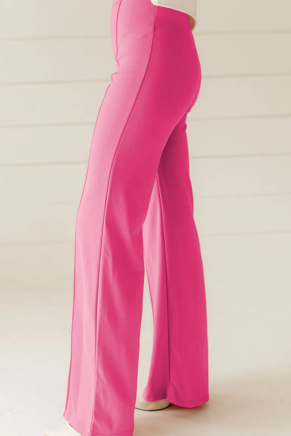 High Waist Straight Leg Pants - Comfortable -Fashion