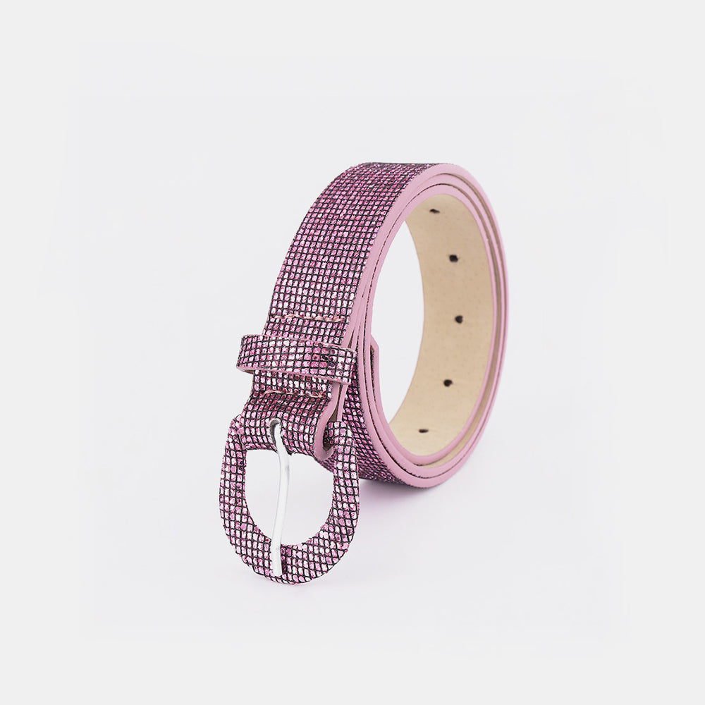 Sequin PU Leather Belt Fashionable Stylish