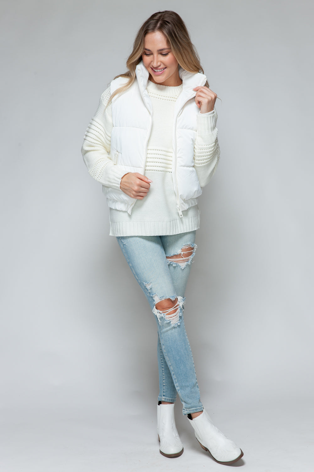 Snobbish Fine Fur Lining Quilted Vest-Luxurious