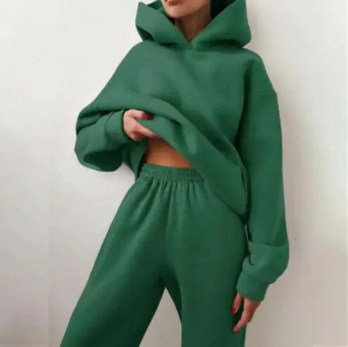 Essential Winter Hoodie Sweat Set Cozy Warm